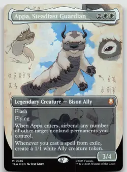 Appa, Steadfast Guardian (Borderless) M Foil Avatar: The Last Airbender 316 NM - Image 1