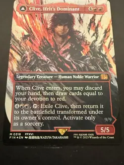 Clive, Ifrit's Dominant FOIL BORDERLESS MTG FFXVI M0318 NM - Image 4