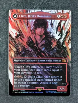 2025 MTG CLIVE, IFRIT'S DOMINANT #0318 Final Fantasy Foil Borderless Mythic Rare - Image 1