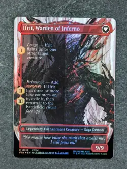 2025 MTG CLIVE, IFRIT'S DOMINANT #0318 Final Fantasy Foil Borderless Mythic Rare - Image 2