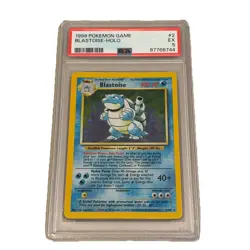 1999 POKEMON BASE SET UNLIMITED #2 BLASTOISE-HOLO PSA 5 JUST GRADED - Image 1