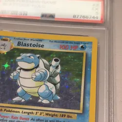 1999 POKEMON BASE SET UNLIMITED #2 BLASTOISE-HOLO PSA 5 JUST GRADED - Image 3