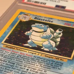 1999 POKEMON BASE SET UNLIMITED #2 BLASTOISE-HOLO PSA 5 JUST GRADED - Image 4