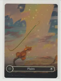 Plains Borderless Galaxy Foil MtG Card EOE 367 - Image 1