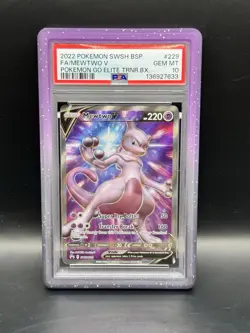Mewtwo V SWSH229 SWSH: Sword & Shield Promo Cards Holo - PSA 10 WITH GUARD! - Image 1