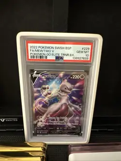 Mewtwo V SWSH229 SWSH: Sword & Shield Promo Cards Holo - PSA 10 WITH GUARD! - Image 3