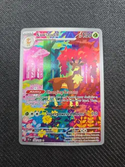 Pokemon TCG Sawsbuck Card 166/162 SV05: Temporal Forces NM Condition - Image 1
