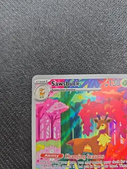 Pokemon TCG Sawsbuck Card 166/162 SV05: Temporal Forces NM Condition - Image 4
