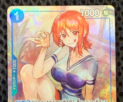 One Piece Card Game TCG OP09-050 R Nami Bandai Japan Anime Prism Special - Image 3