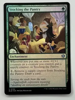 MTG Card Stocking The Pantry Foil 0194 U Bloomburrow BLB NM SEE PICS Magic - Image 1