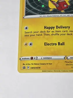 Special Delivery Pikachu SWSH074 SWSH: Sword & Shield Promo Cards Holo - Image 3