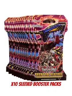 Yugioh TCG Phantom Revenge 7-Card Sleeved Booster Pack Lot of 10 - Image 2
