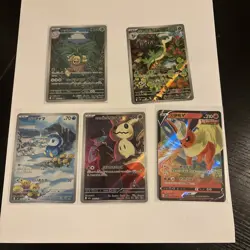 Pokemon Card Lot 5 Japanese Inferno IR Piplup Klaroen mimikyu serperior - Image 1