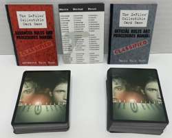1996 THE X-FILES Collectible Card Game -120 Card Lot w/ Checklist & Instructions - Image 1
