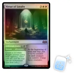 FOIL VIRTUE OF LOYALTY Wilds Of Eldraine WOE Magic MTG MINT CARD - Image 1