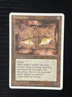 Magic MTG Italian Revised Ornithopter Artist Proof Near Mint - Only 50 Exist! - Image 1