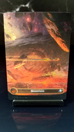 Mountain Borderless Galaxy Foil x1 #0370 - Edge of Eternities (EOE) - Image 1