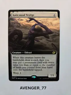 Magic The Gathering MTG #0317 Anticausal Vestige Borderless Edge of Eternities - Image 1