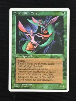 Magic MTG Italian Revised Scryb SpritesArtist Proof Near Mint - Only 50 Exist! - Image 1