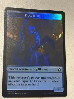 mtg foil token Dog Illusion // Guenhwyvar, 003//013, Forgotten Realms, unplayed - Image 2