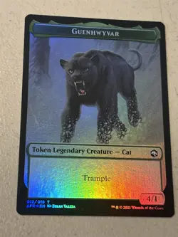 mtg foil token Spider // Guenhwyvar, 007//013, Forgotten Realms, unplayed - Image 1