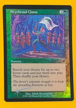 MTG SKYSHROUD CLAIM (FOIL) Nemesis (OldManMTG 004-092) - Image 1