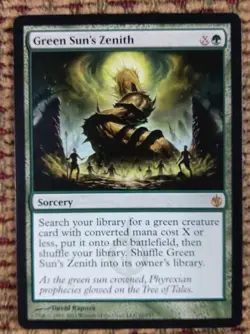 Green Sun’s Zenith - Mirrodin Besieged - Near Mint - MTG Rare - Image 1
