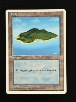 Magic MTG Italian Revised Island Artist Proof Near Mint - Only 50 Exist! - Image 1