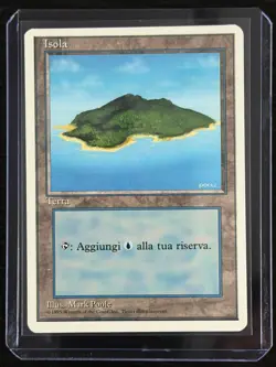 Magic MTG Italian Revised Island Artist Proof Near Mint - Only 50 Exist! - Image 3