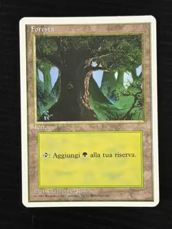 Magic MTG Italian Revised Forest Artist Proof Near Mint - Only 50 Exist! - Image 1