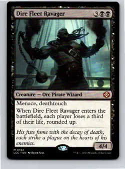 Magic the Gathering Dire Fleet Ravager The Lost Caverns of Ixalan Commander MTG - Image 1