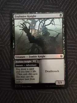 mtg foulmire knight foil throne of eldraine - Image 1
