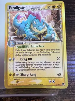 Pokemon TCG Feraligatr 2/101 Delta Species Reverse Holo Dragon Frontiers: MP - Image 1