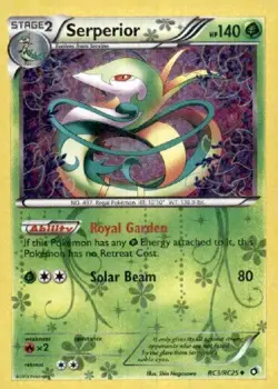 Serperior RC3/RC25 Pokemon Legendary Treasures: Radiant Collection- HOLO-(MP/HP) - Image 1