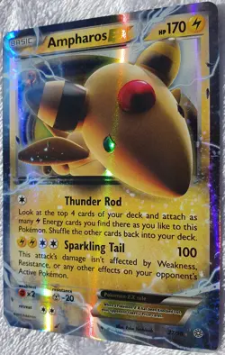 Pokemon 1x Ampharos EX 27/98 Holo Ultra Rare XY - Ancient Origins Near Mint - Image 4