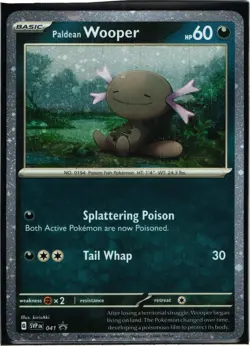 PALDEAN WOOPER SVP041 SCARLET & VIOLET POKEMON (COSMO HOLO PROMO, NM) - Image 1
