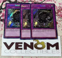 3x (M/NM) - Painful Escape - MP16-EN162 - Secret Rare - 1st Edition YuGiOh - Image 1
