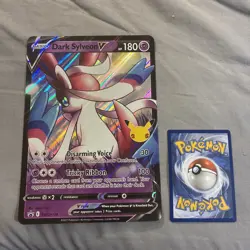 Pokemon TCG Cards Dark Sylveon V SWSH134 Black Star Promo JUMBO / OVERSIZE - Image 1