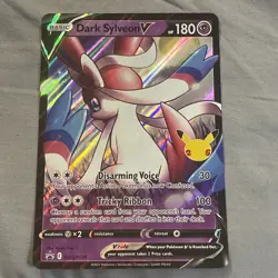 Pokemon TCG Cards Dark Sylveon V SWSH134 Black Star Promo JUMBO / OVERSIZE - Image 2