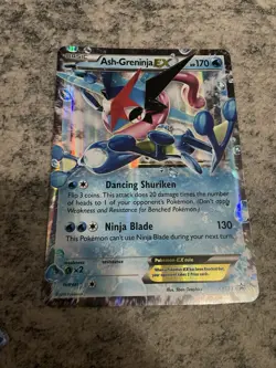 Pokemon TCG Ash-Greninja EX XY133 Blackstar Promo 2016 NM 2 Big And Small Cards - Image 2