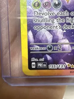 Pokemon TCG Espeon EX Prismatic Evolutions Holo Card 155/131 Near Mint Condition - Image 4