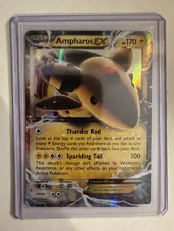 Pokemon Ampharos EX Holo Ultra Rare Card 27/98 XY-Ancient Origins - MINT - Image 1