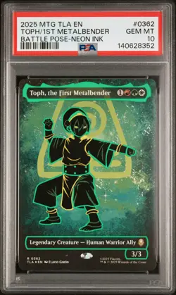 2025 MTG AVATAR: THE LAST AIRBENDER #0362 TOPH, THE FIRST METALBENDER PSA 10 - Image 1