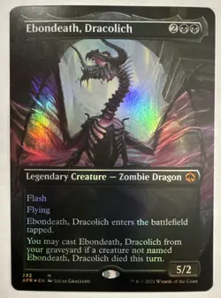Ebondeath, Dracolich (Borderless) Adventures in the Forgotten Realms Foil - Image 1