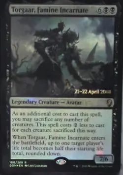 Torgaar, Famine Incarnate - Dominaria: #108, Magic: The Gathering - Foil Lp C250 - Image 1