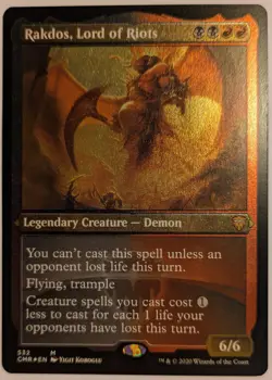 MtG - Rakdos, Lord of Riots - Commander Legends (Etched Foil 532) - Image 1