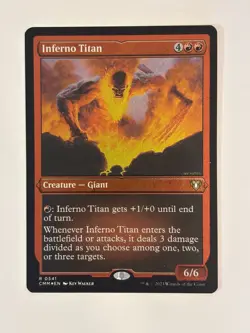 Inferno Titan Commander Masters Foil Magic the Gathering MTG - Image 1