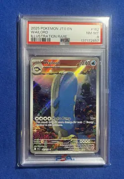 2025 Pokemon JTG EN-Journey Together Wailord Illustration Rare PSA 8 #162 - Image 1