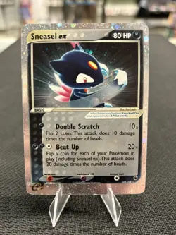 Pokemon TCG Sneasel EX Ruby and Sapphire Holo Ultra Rare 103/109 HP #103 - Image 1