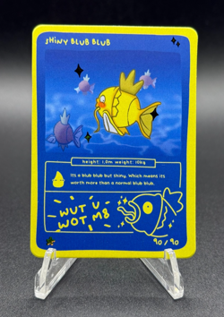 Pokedoodles Shiny Blub Blub 90/90 - Rare - Pokemon Shiny Magikarp Fan Art - Image 3
